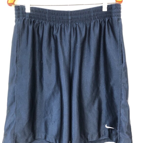 Nike Basketball Shorts Mens Size Large Navy Blue Gym Athletic Athleisure - Picture 1 of 9